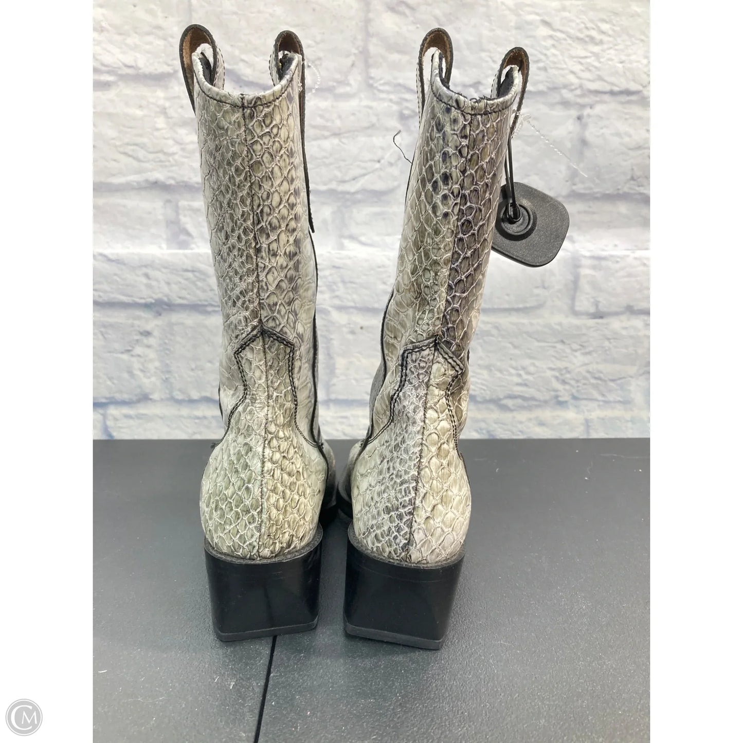 Boots Western By Tony Lama In Snakeskin Print, Size: 7