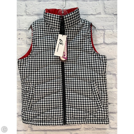 Vest Puffer & Quilted By Clothes Mentor In Black & White, Size: M