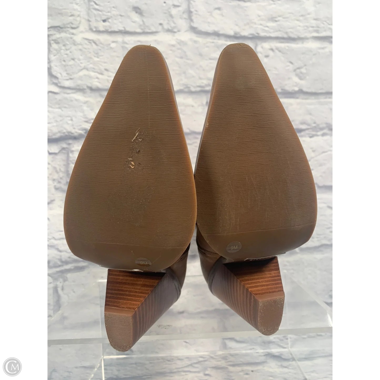 Boots Ankle Heels By Gianni Bini In Brown, Size: 9
