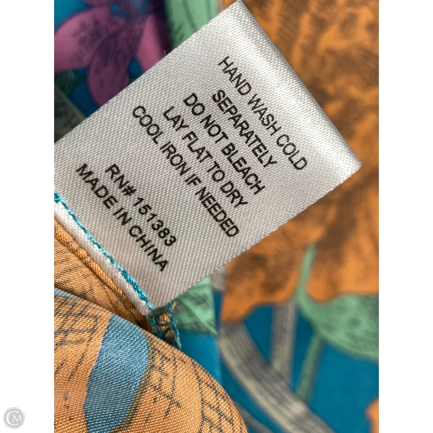 Blouse Short Sleeve By Current Air In Blue, Size: S