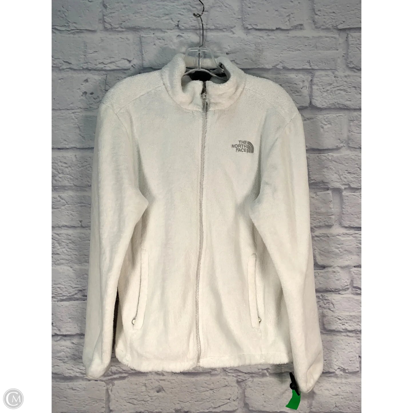Athletic Jacket By The North Face In White, Size: L