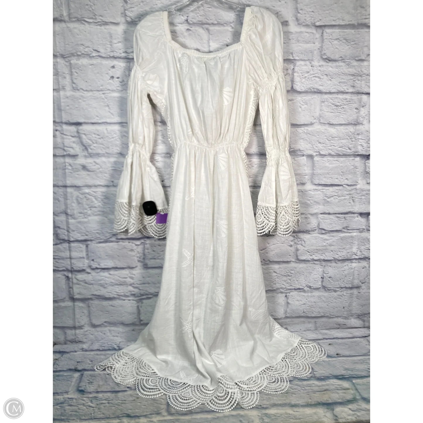 Swimwear Cover-up By Clothes Mentor In White, Size: S