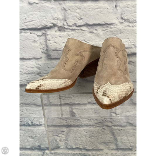 Boots Ankle Heels By Dolce Vita In Tan, Size: 8