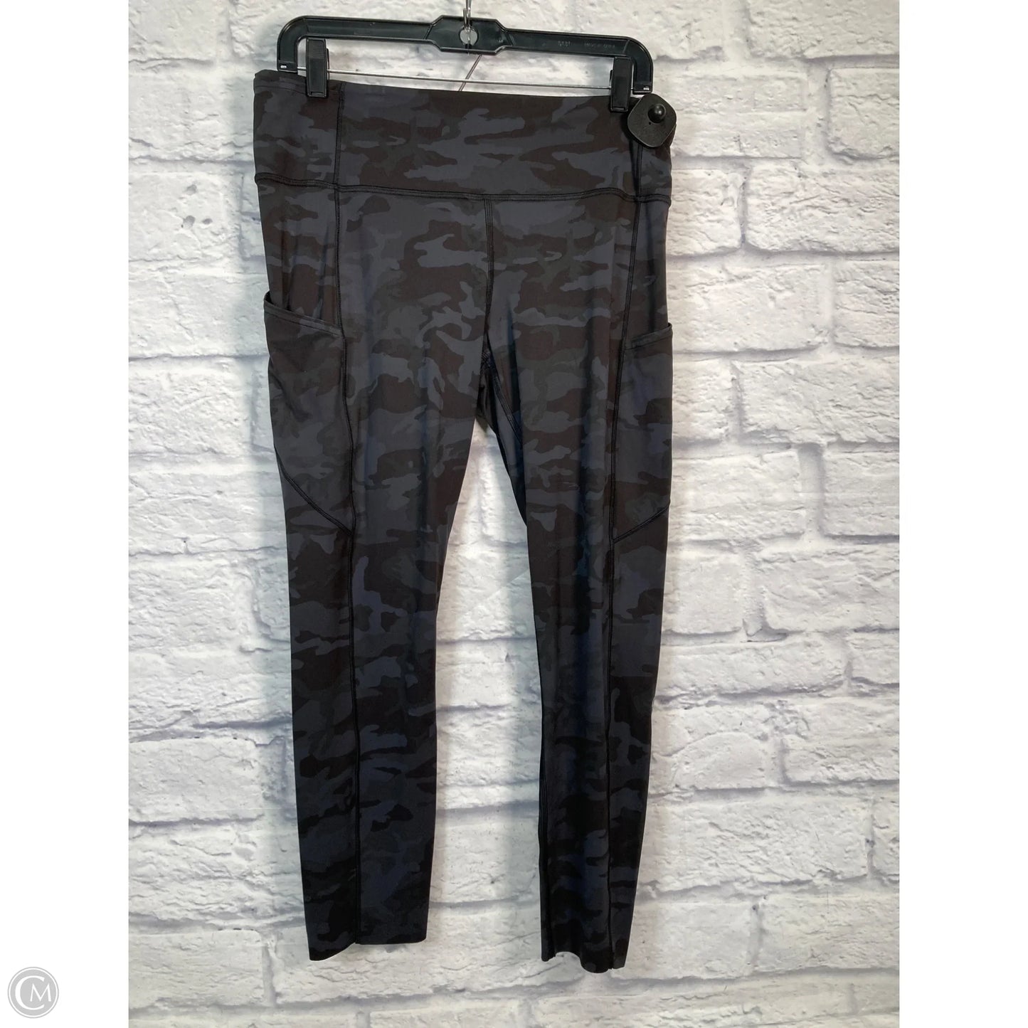 Athletic Capris By Lululemon In Camouflage Print, Size: 12