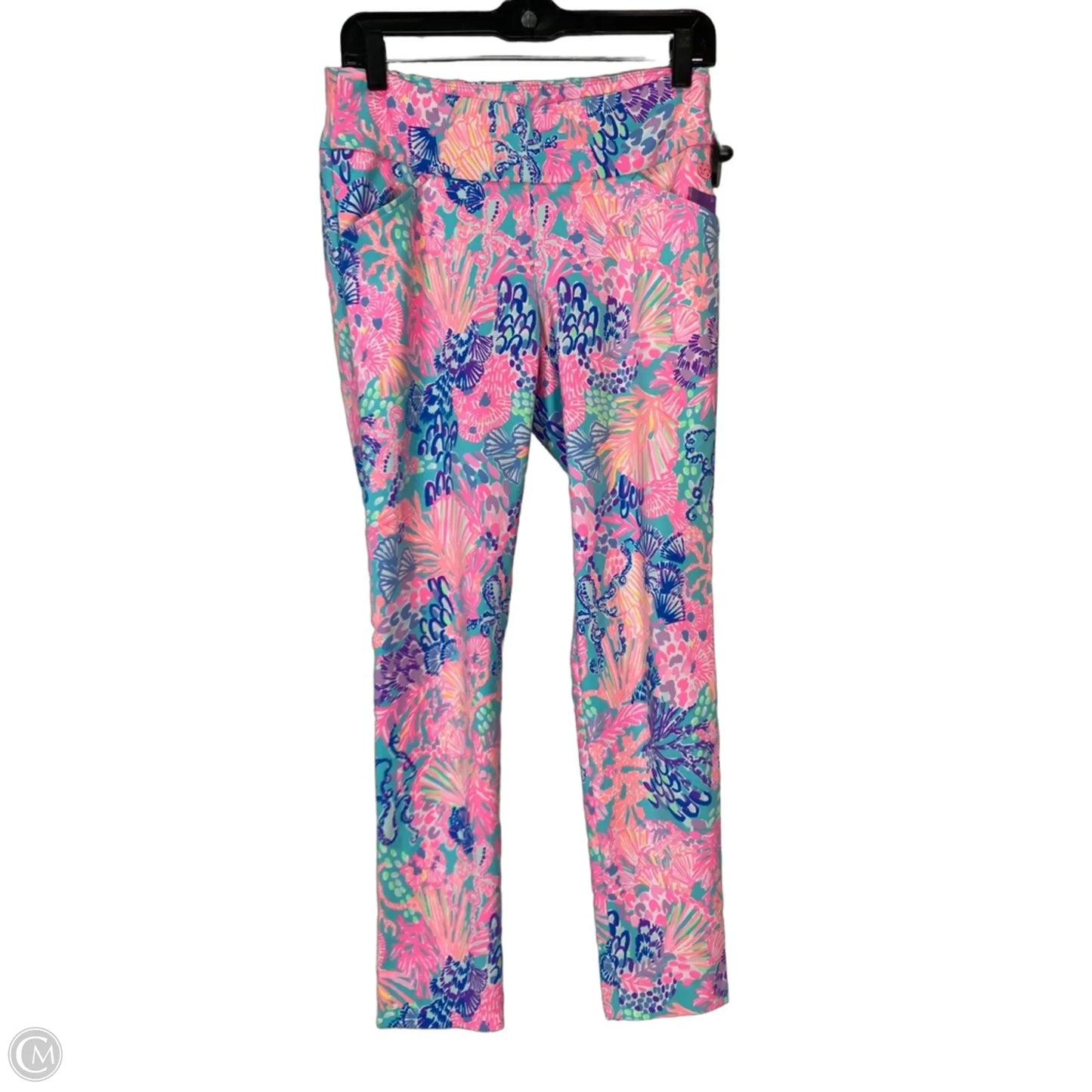 Pants Designer By Lilly Pulitzer In Blue & Pink, Size: 4