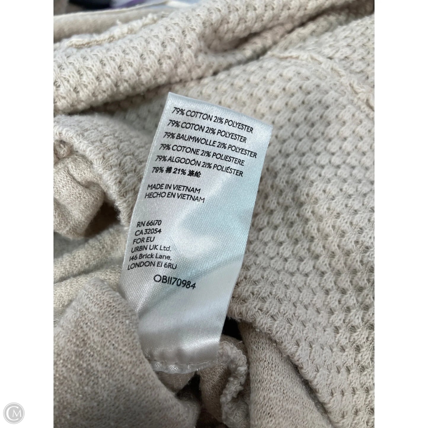 Top Long Sleeve By We The Free In Cream, Size: M