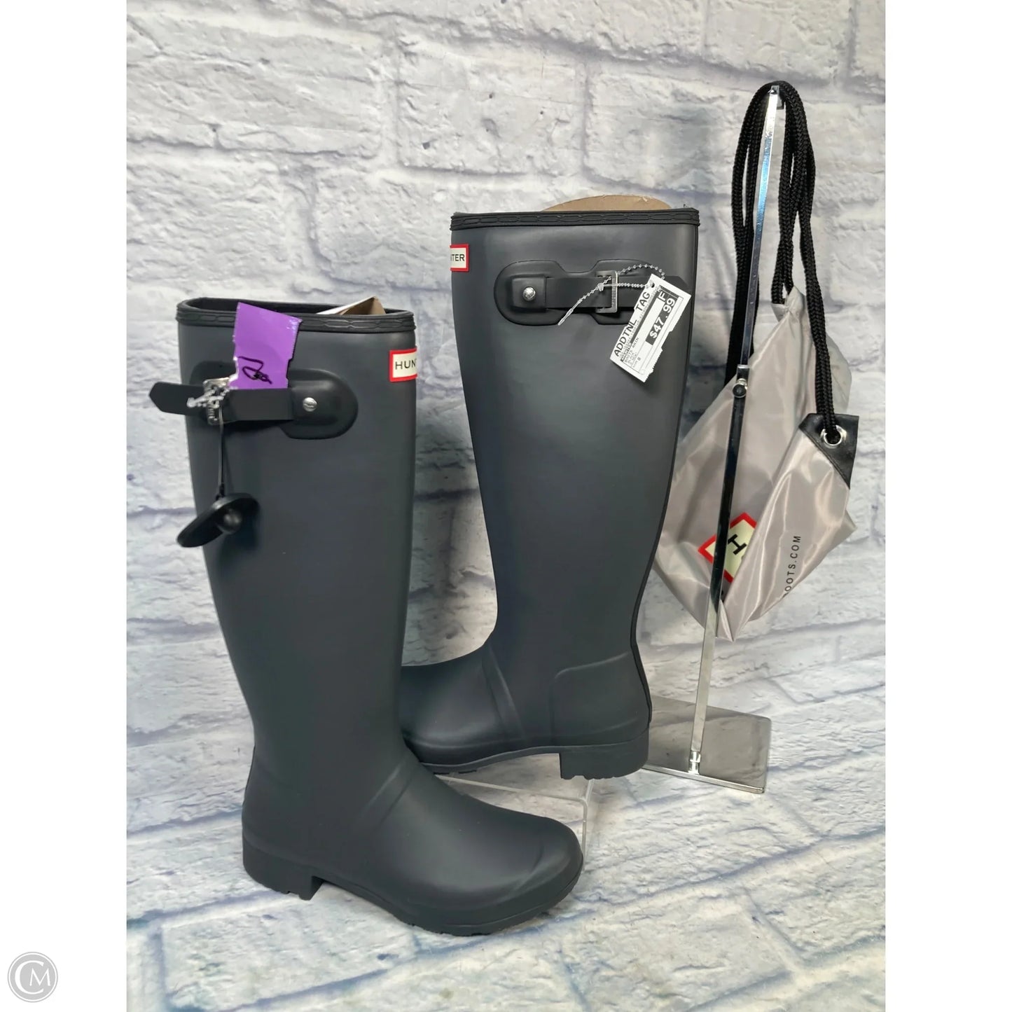 Boots Rain By Hunter In Black, Size: 8