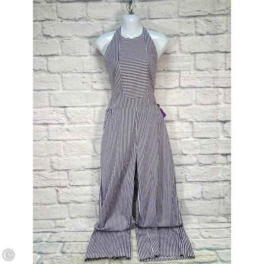 Jumpsuit By Clothes Mentor In Blue & White, Size: M