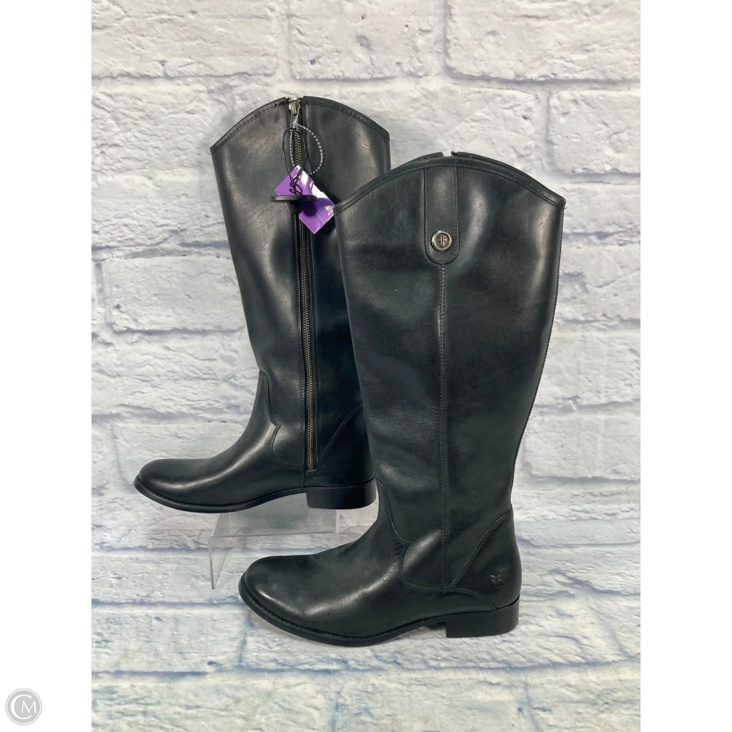 Boots Designer By Frye In Black, Size: 8.5