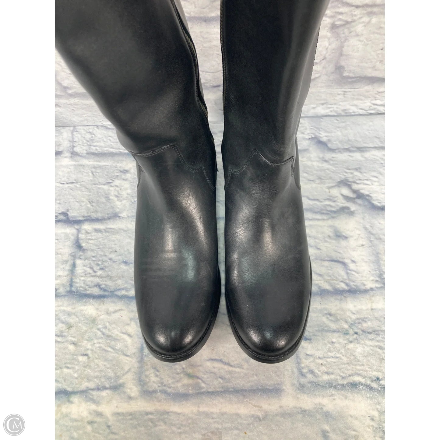 Boots Designer By Frye In Black, Size: 8.5