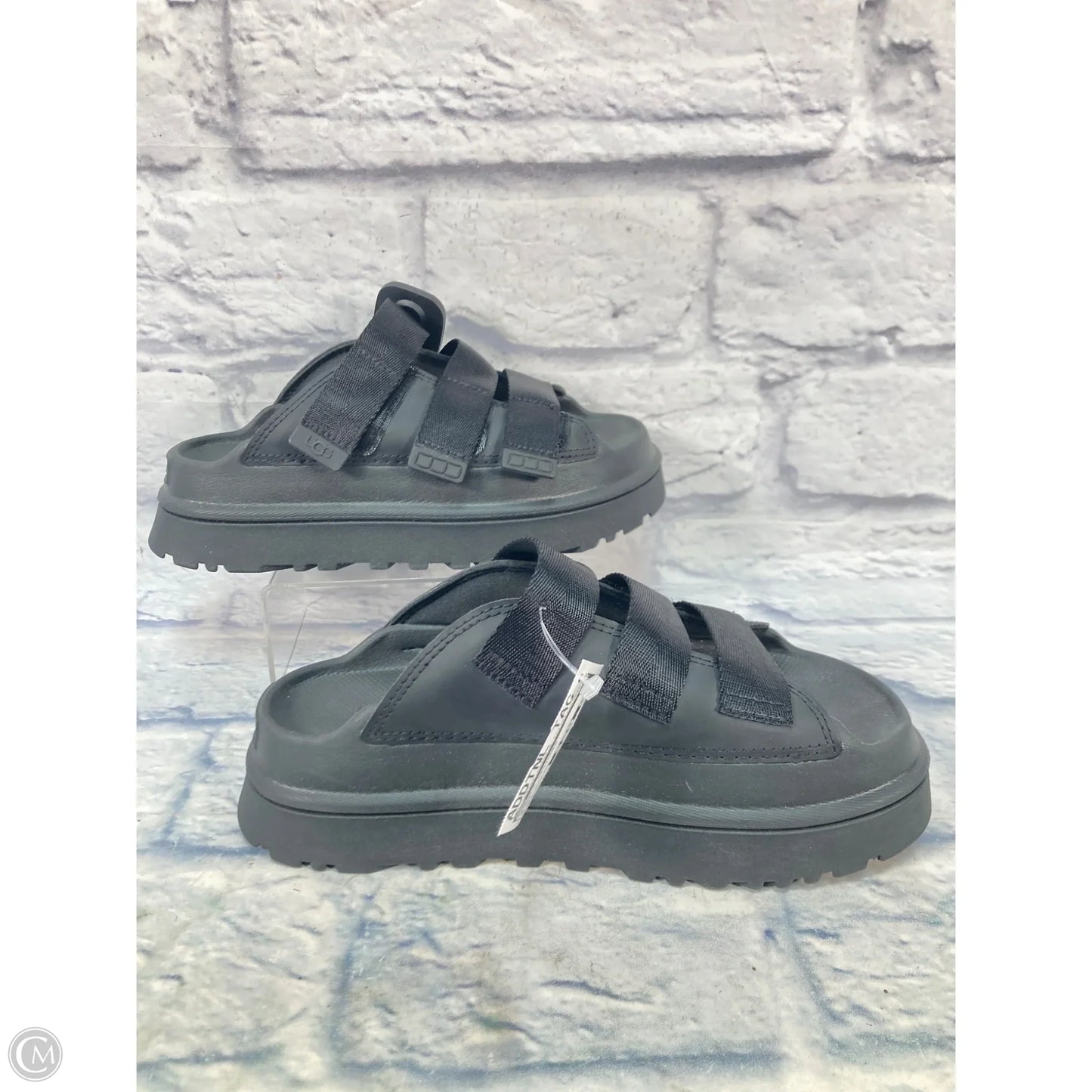 Sandals Designer By Ugg In Black, Size: 8