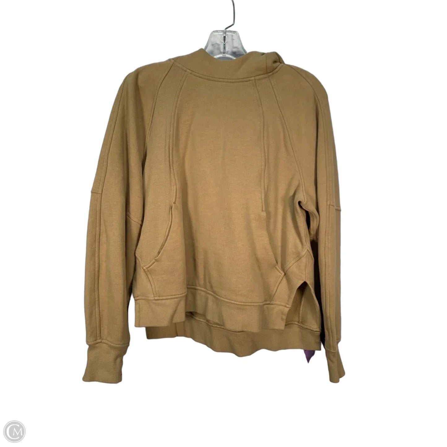 Athletic Sweatshirt Hoodie By Lululemon In Brown, Size: Xs