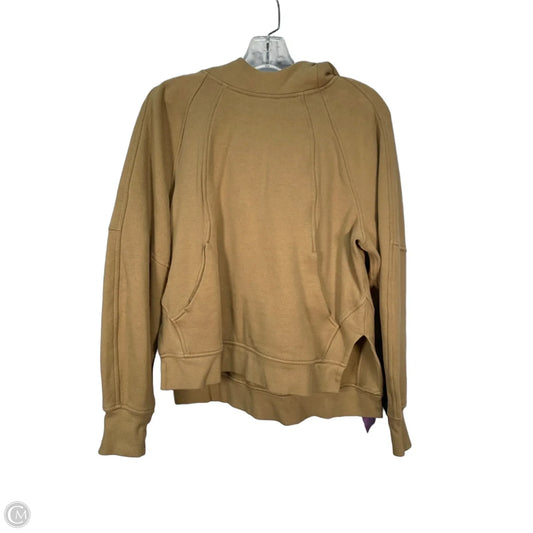 Athletic Sweatshirt Hoodie By Lululemon In Brown, Size: Xs