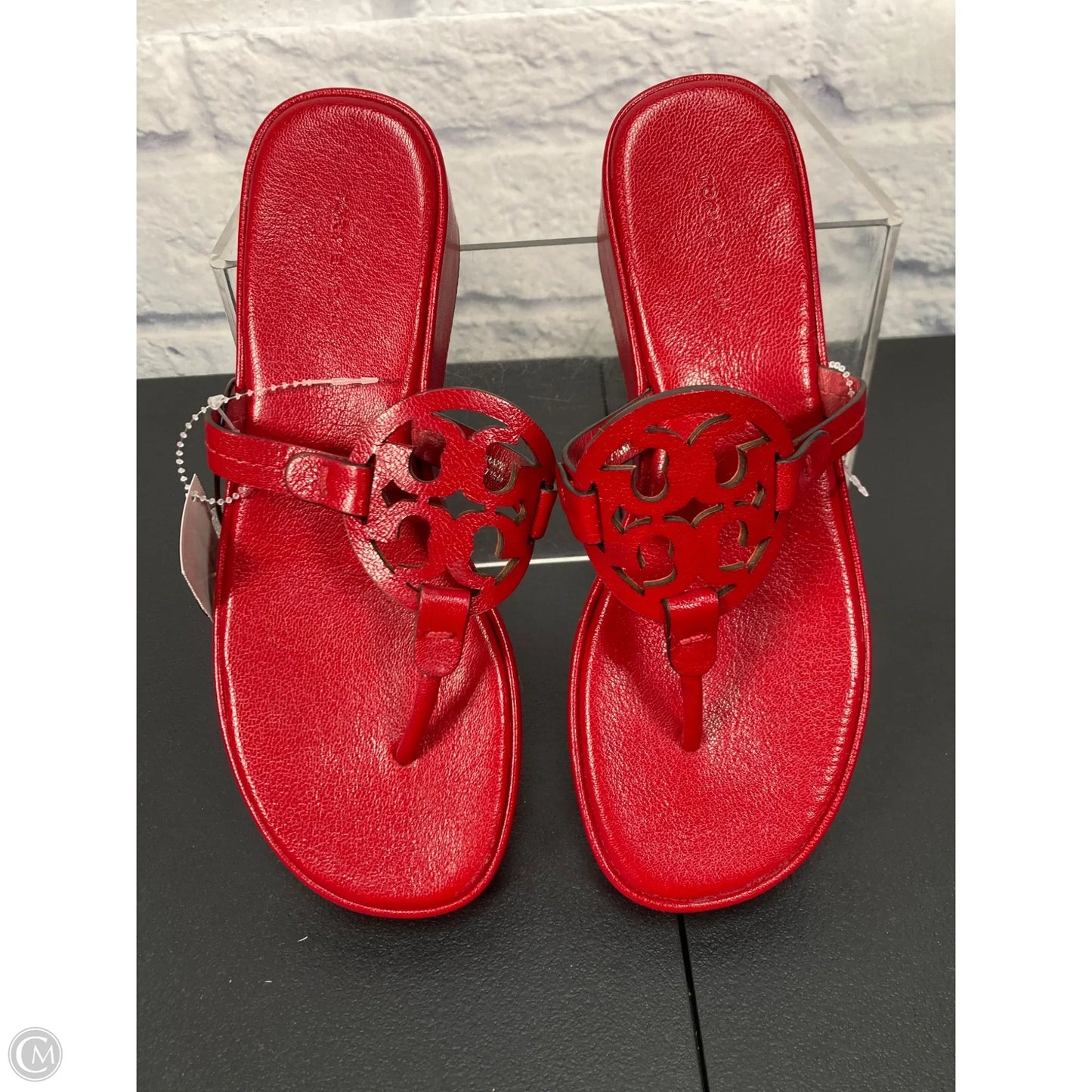 Sandals Designer By Tory Burch In Red, Size: 7.5
