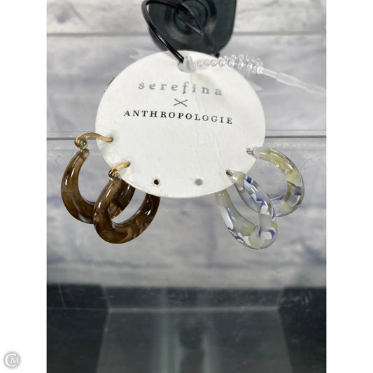 Earrings Hoop By Anthropologie, Size: 02 Piece Set