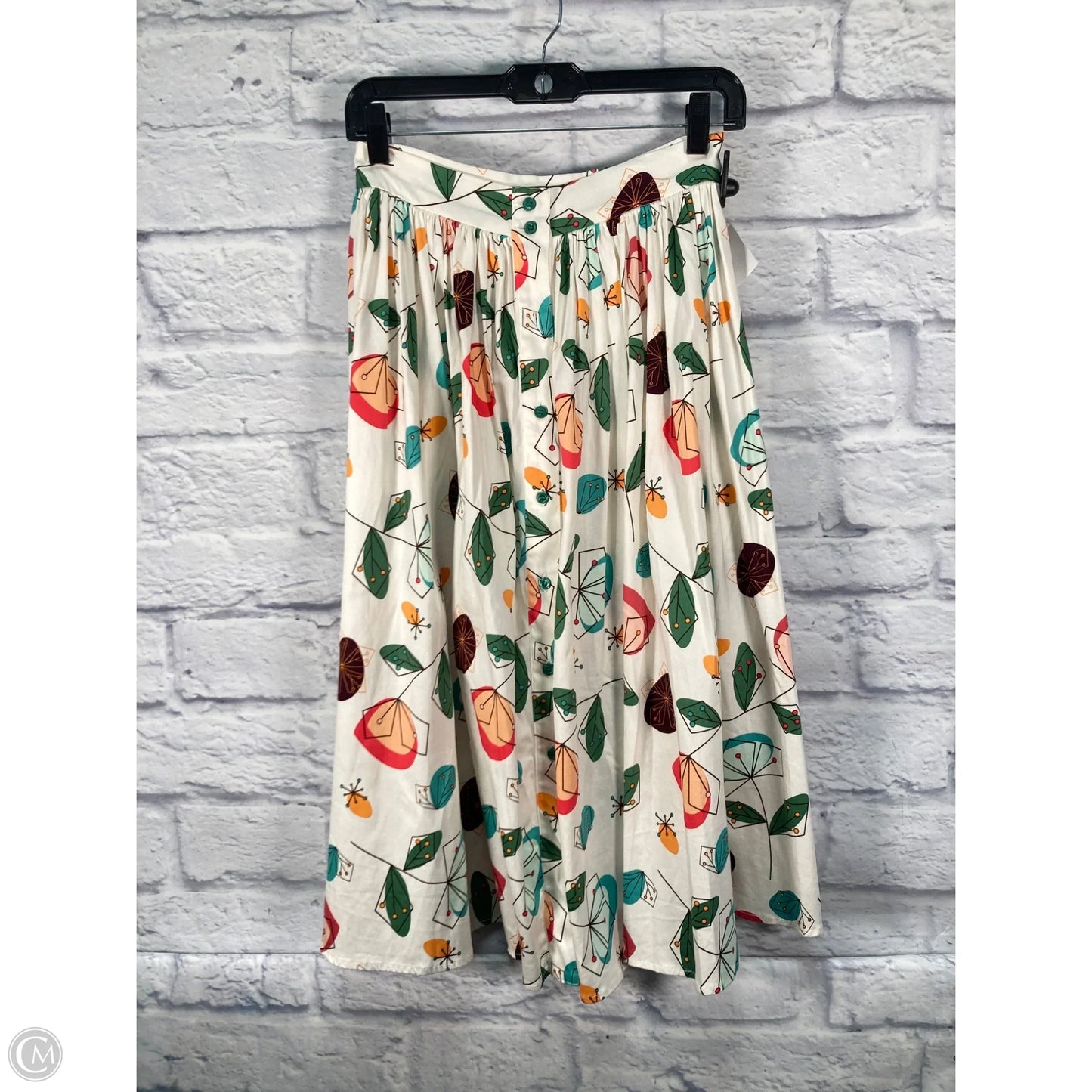 Skirt Midi By Clothes Mentor In Cream, Size: 2