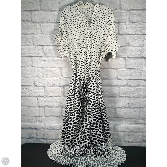 Dress Casual Maxi By Corey Lynn Calter In Black & White, Size: L
