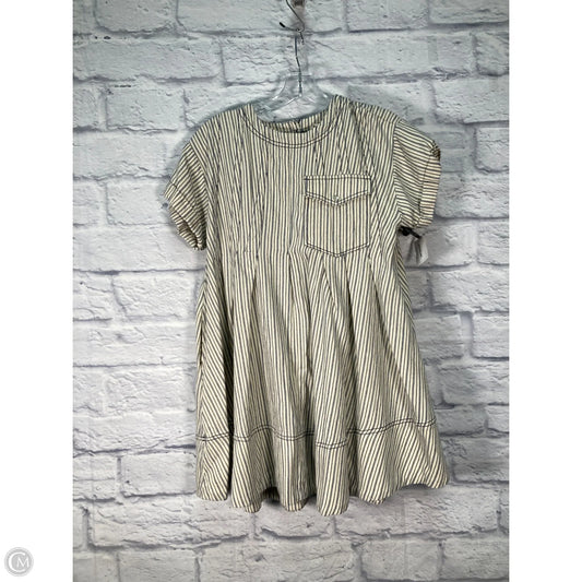 Tunic Short Sleeve By Pilcro In Blue & Cream, Size: Xxs