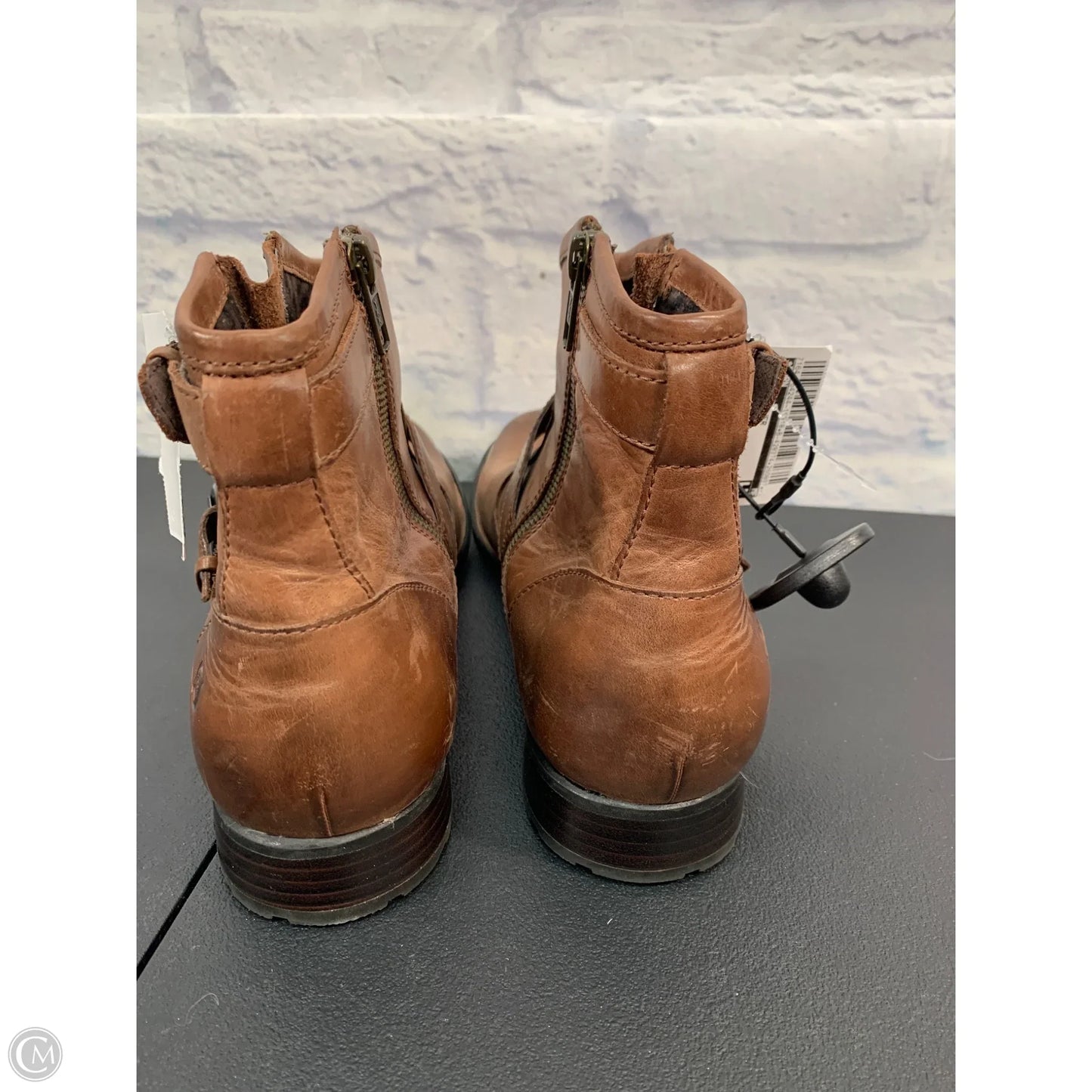 Boots Leather By Born In Brown, Size: 9.5