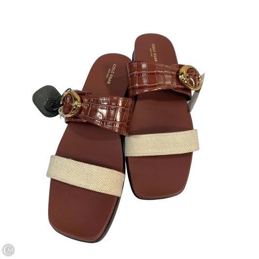 Sandals Flats By Cole-haan In Maroon, Size: 11