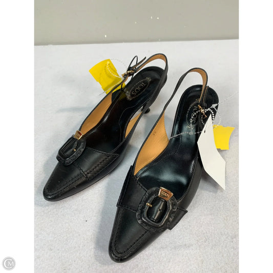 Shoes Luxury Designer By Tods In Black, Size: 6