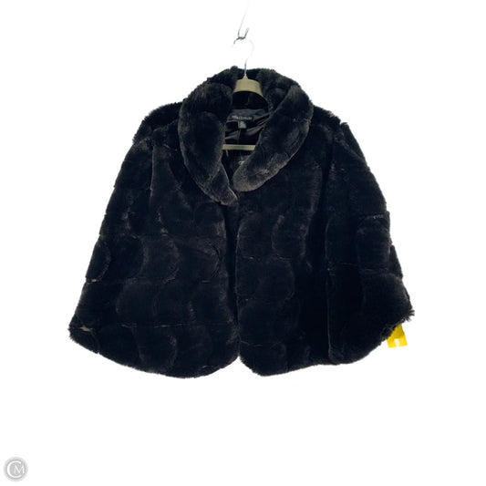 Poncho By Nina Leonard In Black, Size: 2x