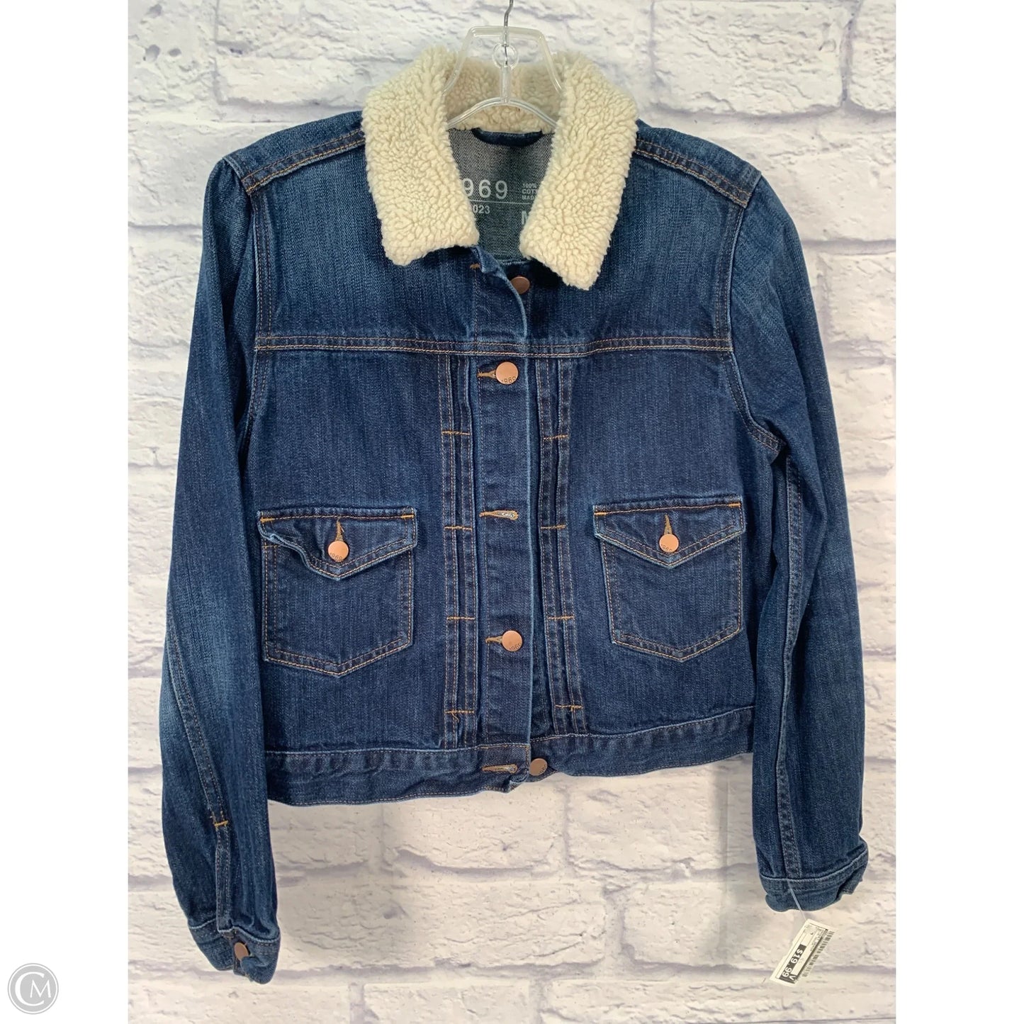 Jacket Denim By Gap In Blue Denim, Size: M