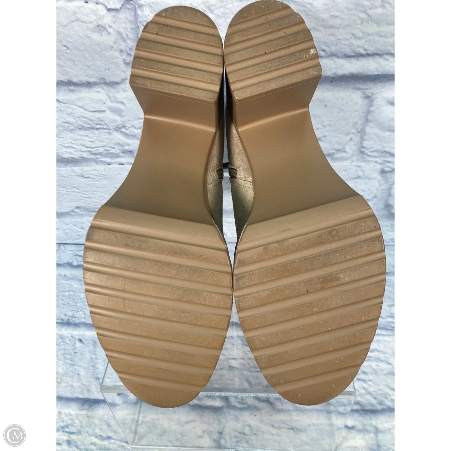 Boots Leather By Steve Madden In Cream, Size: 10