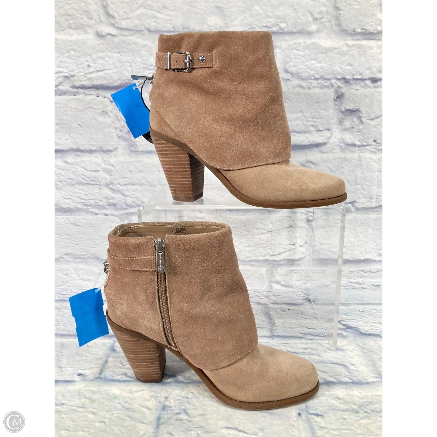 Boots Ankle Heels By Jessica Simpson In Brown, Size: 8.5