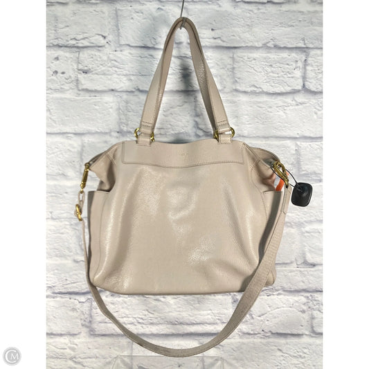 Handbag Leather By Fossil, Size: Large
