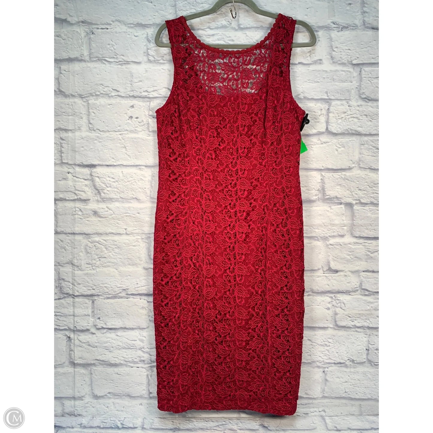 Dress Party Midi By White House Black Market In Red, Size: L