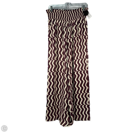 Pants Lounge By Maeve In Cream & Purple, Size: S