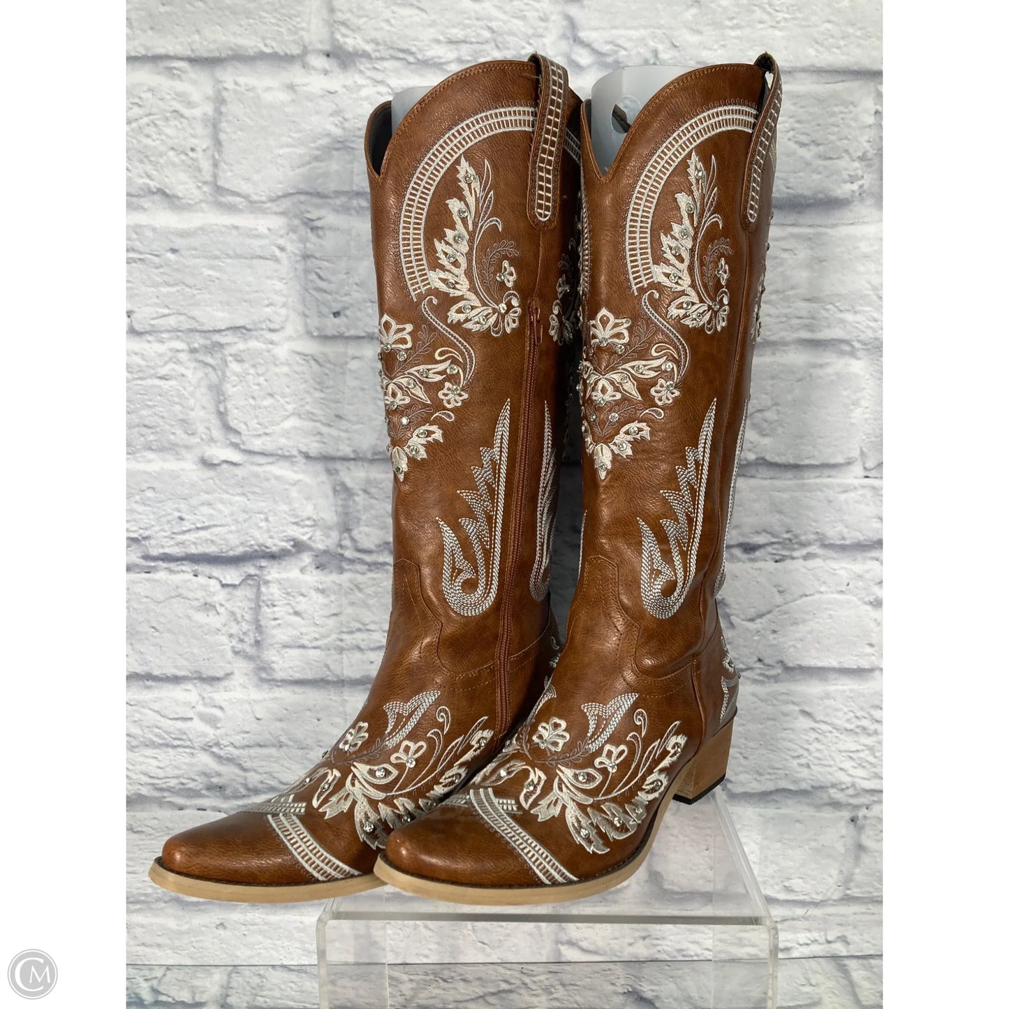 Boots Western By Clothes Mentor In Brown, Size: 11