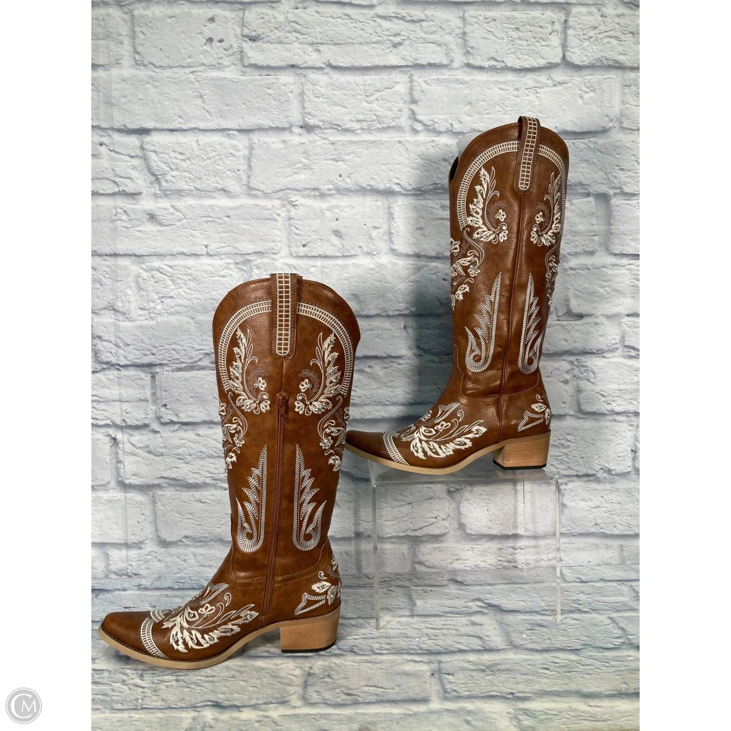 Boots Western By Clothes Mentor In Brown, Size: 11