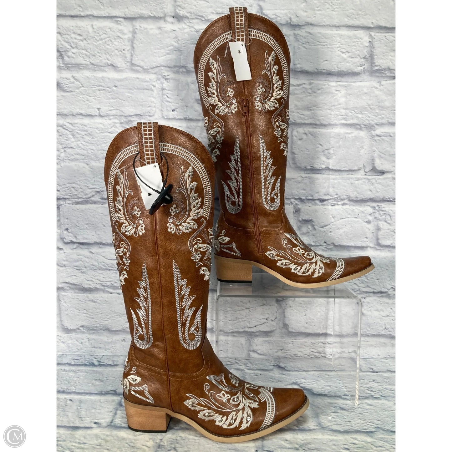 Boots Western By Clothes Mentor In Brown, Size: 11
