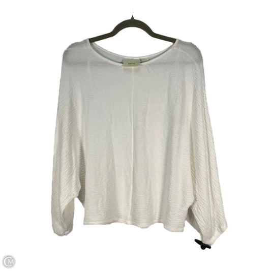 Top 3/4 Sleeve By Maeve In Cream, Size: Xs