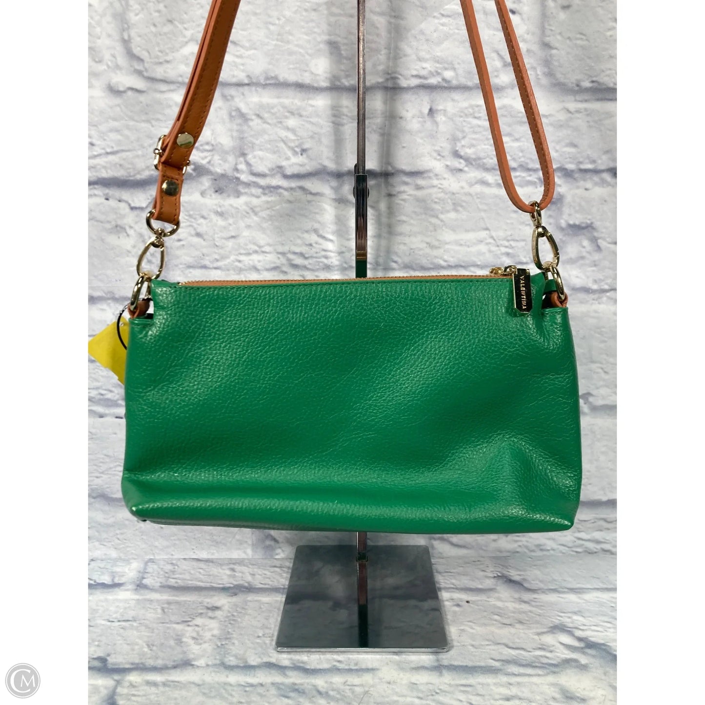 Crossbody Leather By Valentina, Size: Medium