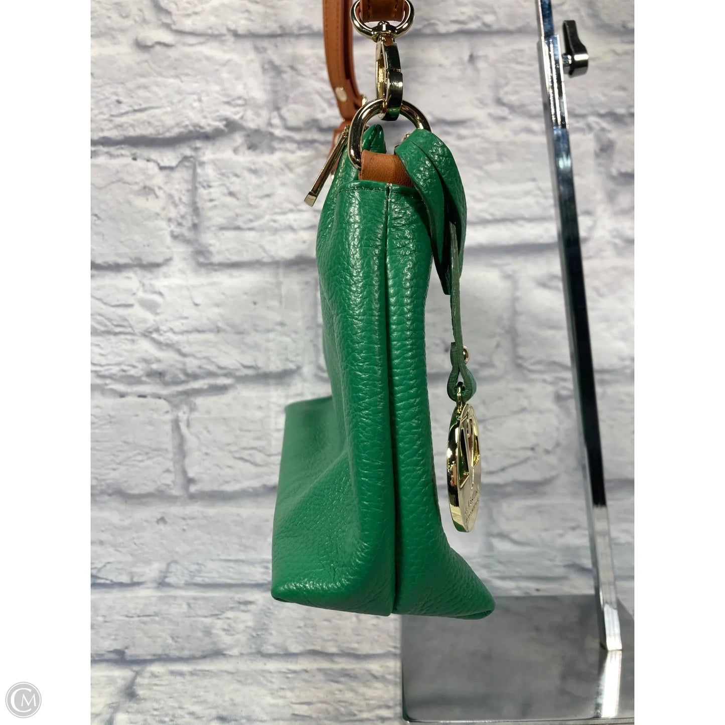 Crossbody Leather By Valentina, Size: Medium