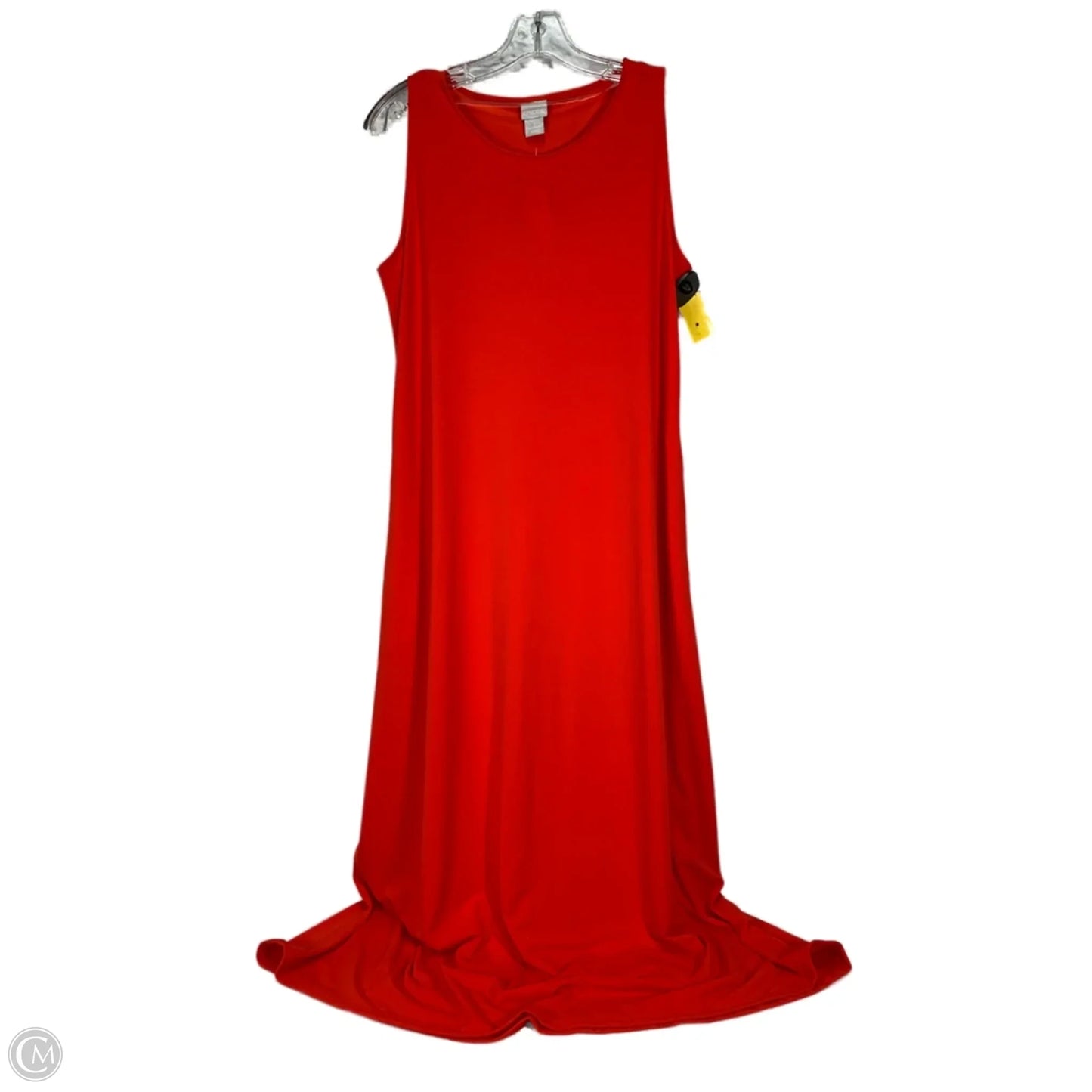 Dress Casual Maxi By Chicos In Orange, Size: M