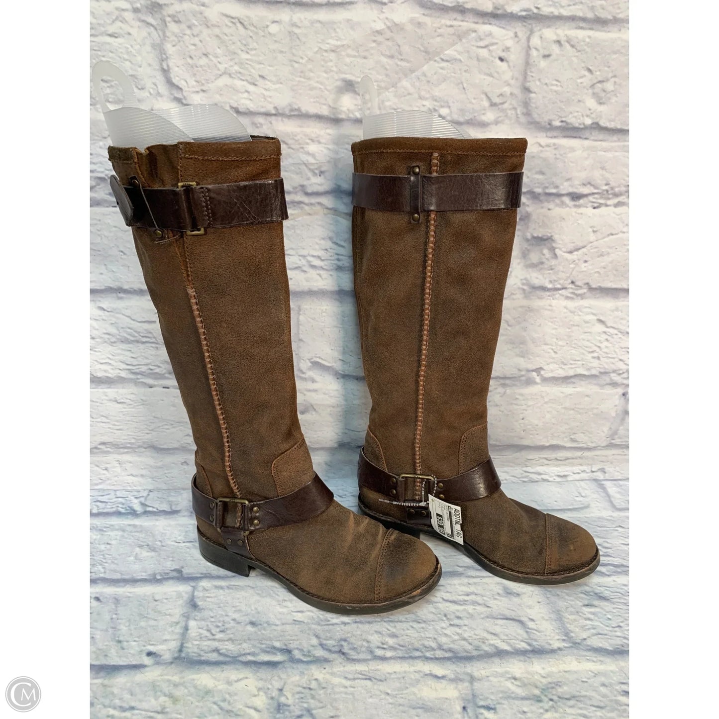 Boots Designer By Ugg In Brown, Size: 7