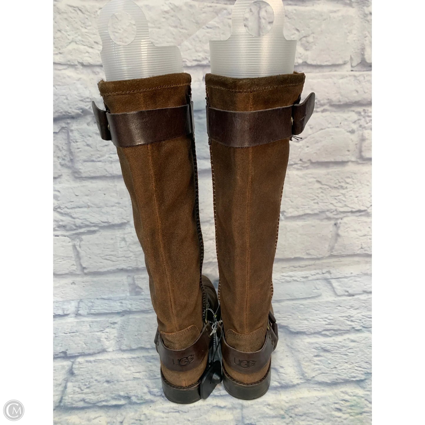 Boots Designer By Ugg In Brown, Size: 7