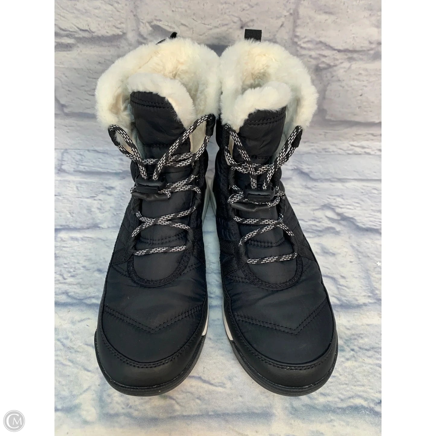 Boots Snow By Sorel In Black & Cream, Size: 7