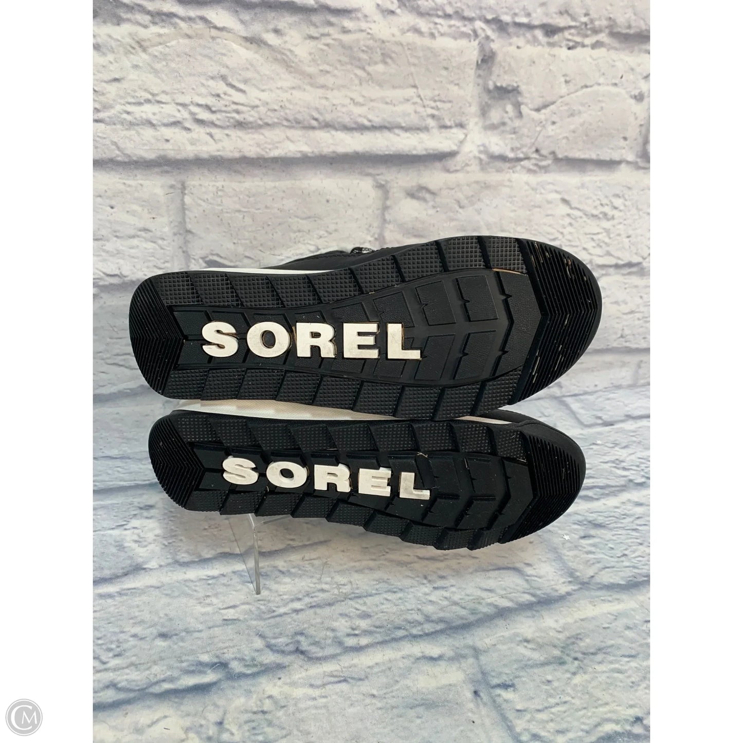 Boots Snow By Sorel In Black & Cream, Size: 7