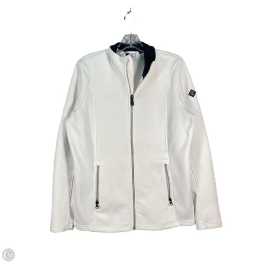 Athletic Jacket By Spyder In Black & White, Size: L