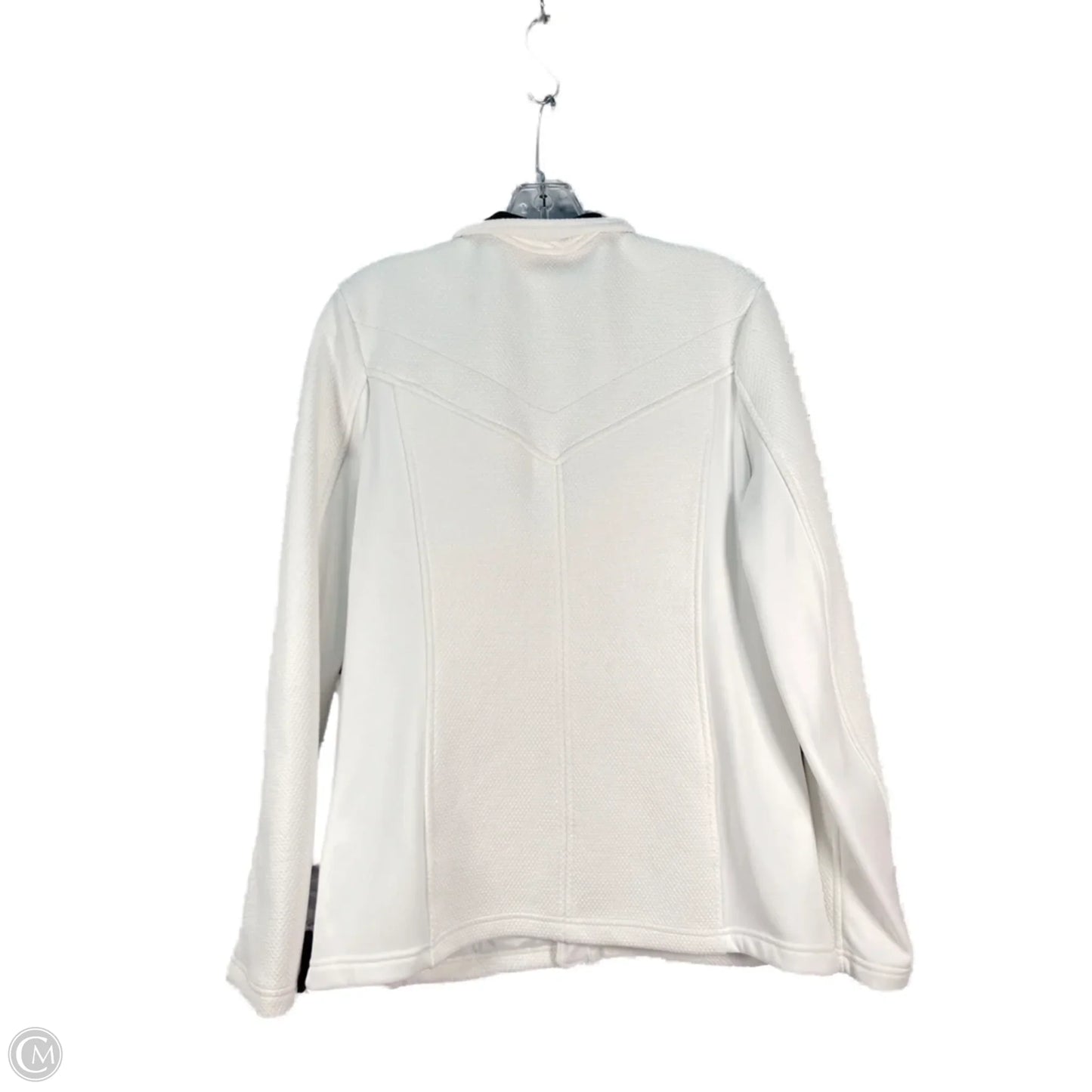Athletic Jacket By Spyder In Black & White, Size: L