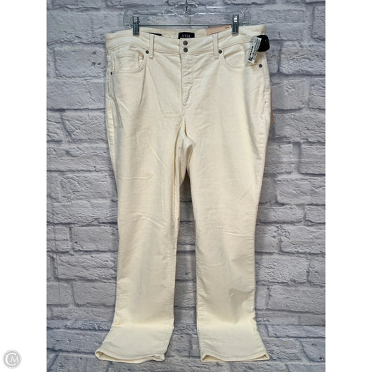 Pants Corduroy By Not Your Daughters Jeans In Cream, Size: 14