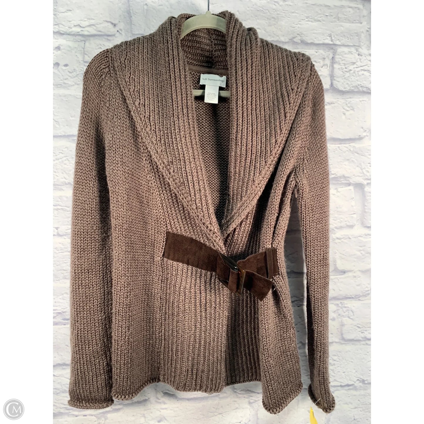 Sweater Cardigan By Soft Surroundings In Brown, Size: Xs
