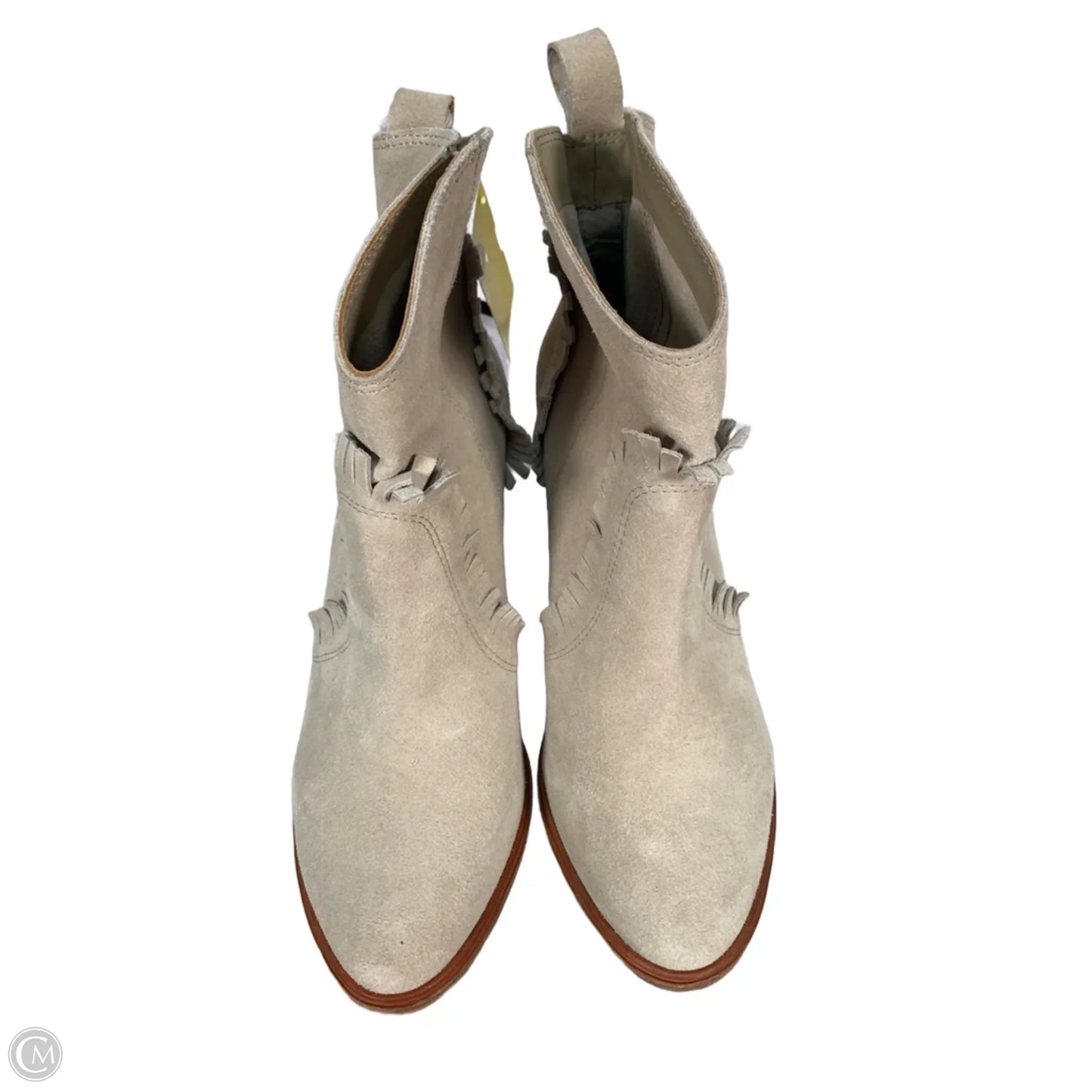 Boots Ankle Heels By Joie In Tan, Size: 5.5