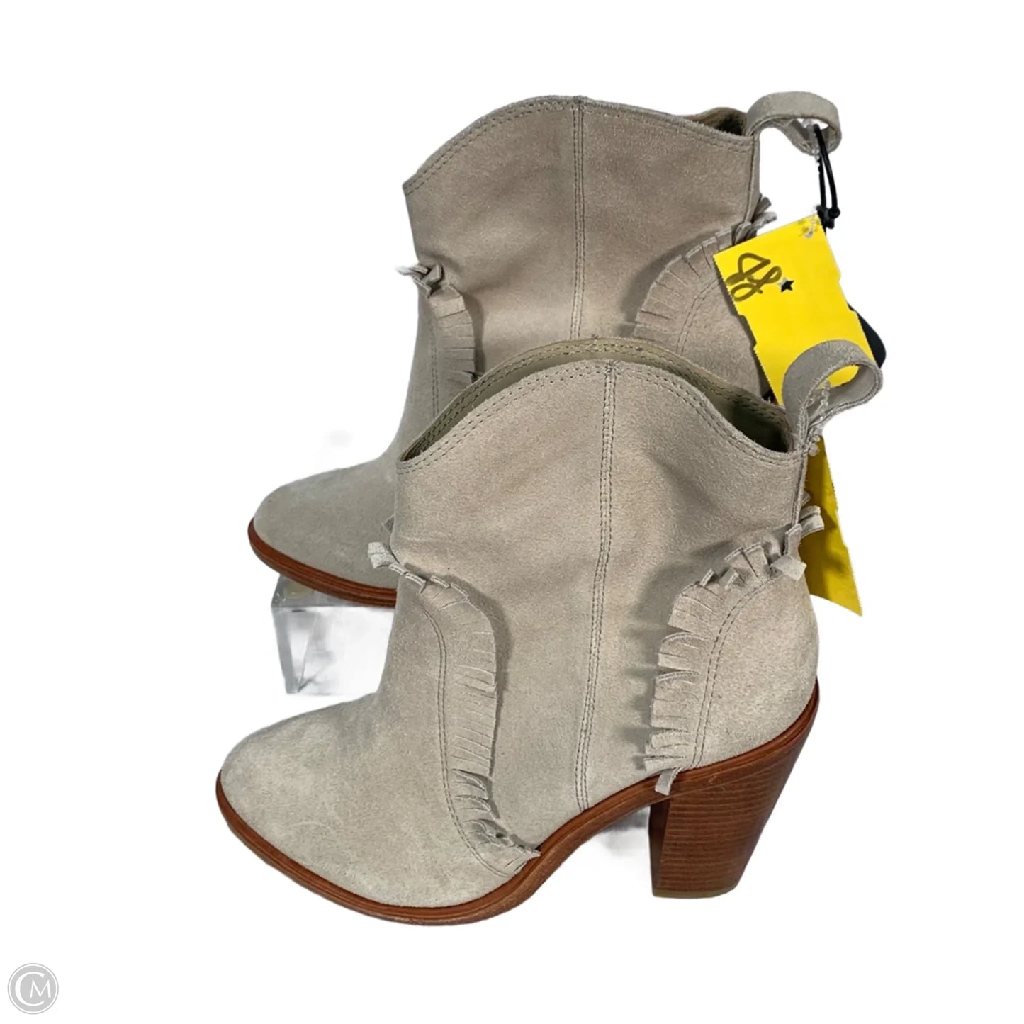 Boots Ankle Heels By Joie In Tan, Size: 5.5