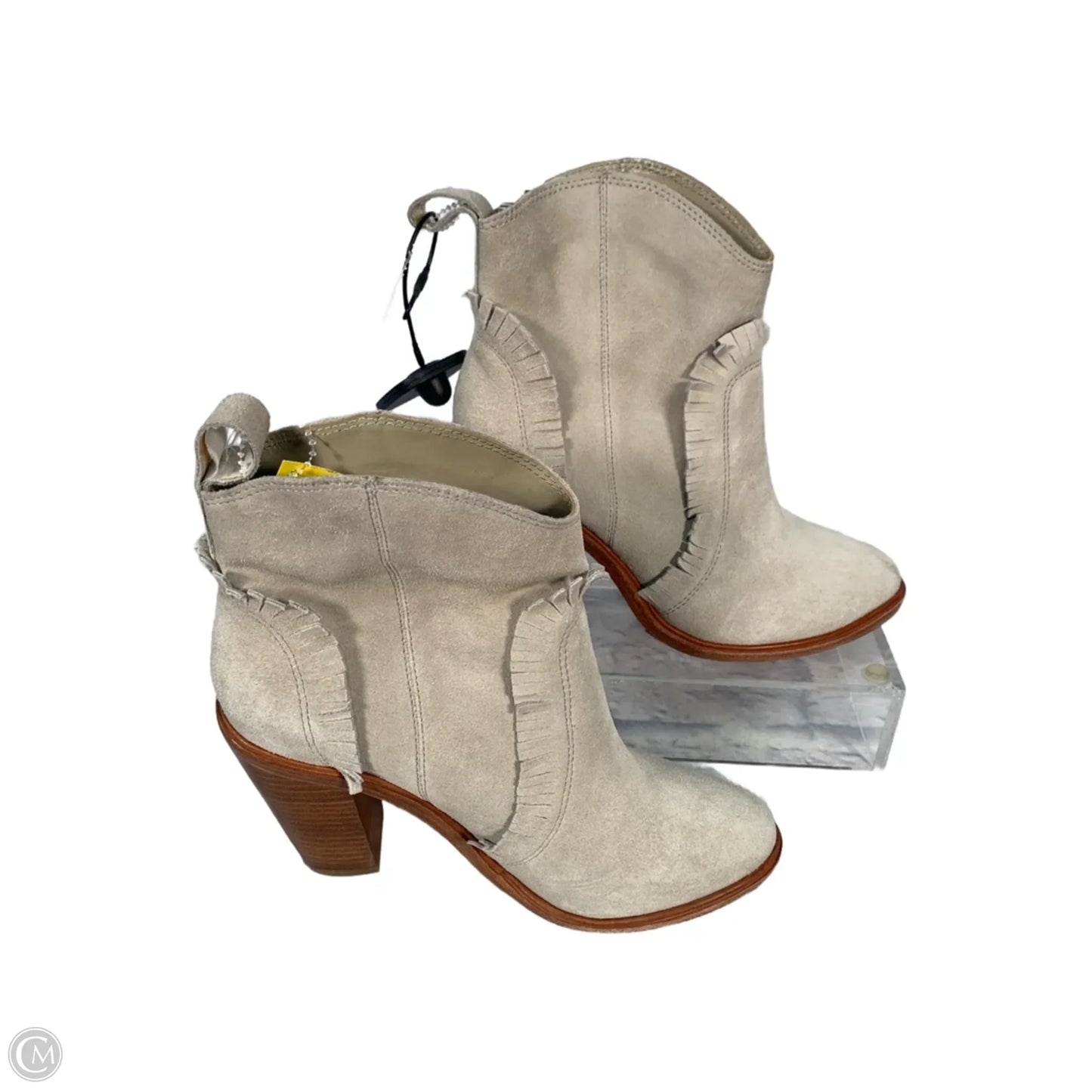 Boots Ankle Heels By Joie In Tan, Size: 5.5
